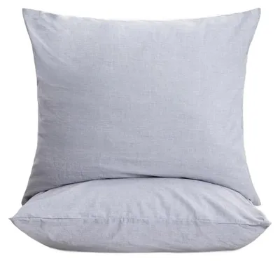 Produktbild von HOMLA GOSSY-Baumwolle Kissenbezügen blau 50x60 cm, 2er-Set