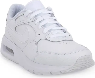 Produktbild von Nike Air Max SC Leather - Triple White - Herren Sneakers Schuhe Weiß DH9636-101 , EU 46 US 12