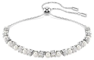 Produktbild von Swarovski Armband Uni Matrix Crystal Pearl Weiß Rhodiniert 5689633