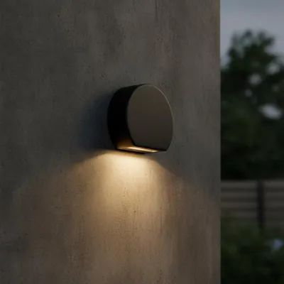 Productafbeelding van Design wandlamp Sango zwart, AI-gegenereerde afbeelding