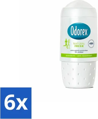 Immagine prodotto di Odorex - Deodorante Roller - Natural Fresh - Freschezza naturale - 50 ml - Confezione risparmio - 6 pezzi