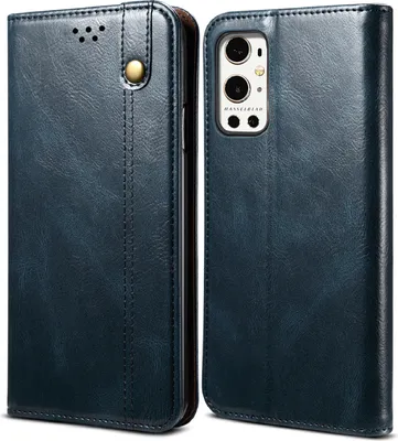Produktbild von OnePlus 9 Pro Hülle, LaimTop Leder Flip Brieftasche Schutzhülle für OnePlus 9 Pro Blau