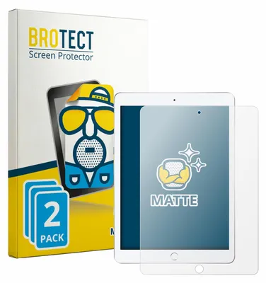 Produktbild von 2x BROTECT Schutzfolie für Apple iPad 9.7" 2018 (6. Gen.) Displayschutz Displayschutzfolie Folie Matt Entspiegelungsfolie