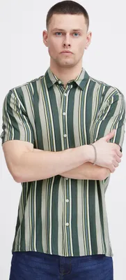 Produktbild von Blend He BHShirt Herren Kurzarmhemd Hemd Herrenhemd Reverskragen 100% Viskose slim fit
