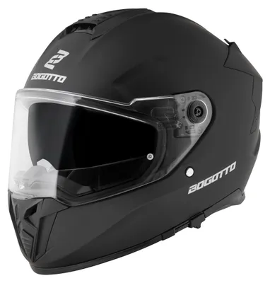 Imagen del producto de Casco Bogotto FF122 SVK, color sólido negro mate, talla XS (53/54)