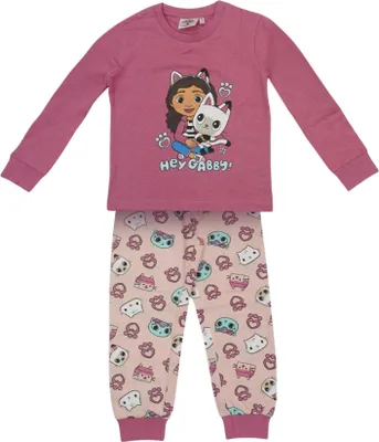 Produktbild von Kinder Langarm-Pyjama Single Jersey – Gabby’s Dollhouse Rosa 5 Jahre Disney