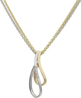 Produktbild von JuwelmaLux Anhänger 333/000 (8 Karat) Gold-, Weißgold mit Zirkonia JL10-02-3512