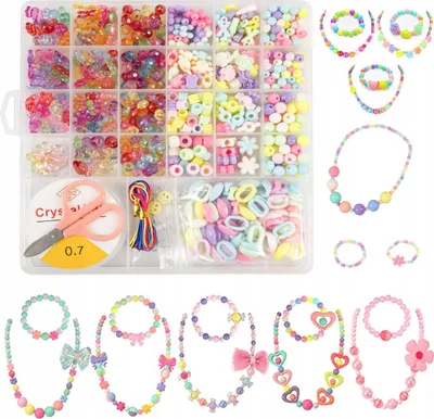 Produktbild von Perlen zum Herstellen von Schmuckarmbändern Set [A099-4]
