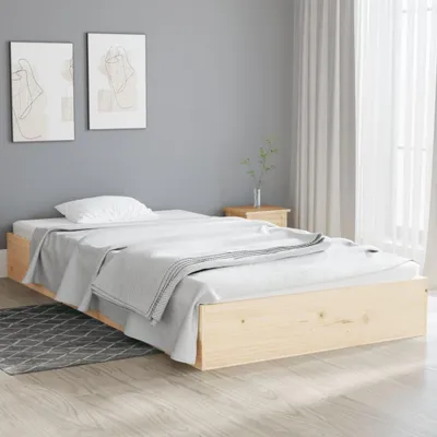 Produktbild von Bettgestell aus massivem Holz 90x200 cm ohne Matratze