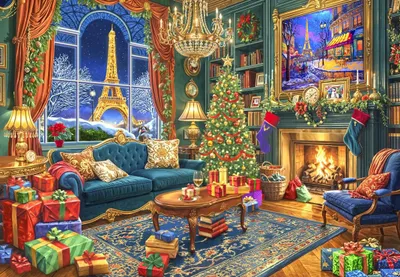 Immagine prodotto di Puzzle Bluebird "Natale a Parigi" - 2.000 pezzi