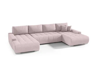 Produktbild von Wohnlandschaft Sofa mit Schlaffunktion VOGAR Stoff Aston Blush