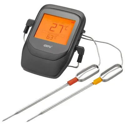Produktbild von GEFU Grill- und Bratenthermometer CONTROL+, 6 Kanal, inkl. 2 Sonden