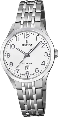 Produktbild von Festina Titan Damen Uhr F20468/1 Analog Armband-Uhr silber Klassik D2UF20468/1