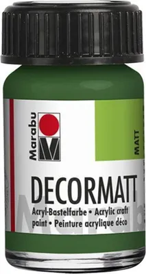 Produktbild von Decormatt Acryl - Olivgrün 065 15 ml. Packung mit 5 Stück