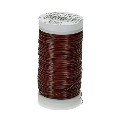 Produktbild von Bindedraht Spule, braun, D: 0,35 mm, 120 m