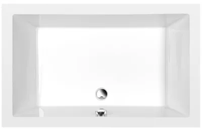 Immagine prodotto di Piatto doccia rettangolare DEEP 120x75x26cm, profondo, bianco con telaio