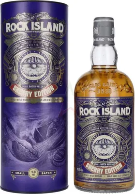 Produktbild von Douglas Laing ROCK ISLAND Sherry Edition Small Batch Release in Geschenkbox 46,8 %  0,70 lt.