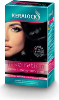 Produktbild von Keralock Color Creme Schwarze Haarfarbe - 100 ml