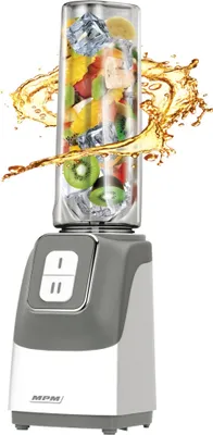 Obrázok produktu pre MPM MBL-22, Stolný mixér, 0,6 L, 350 W, Šedá, Priehľadná, Biela