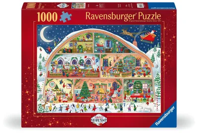 Produktbild von Erwachsenenpuzzle 1000 Teile - Die Weihnachtswerkstatt