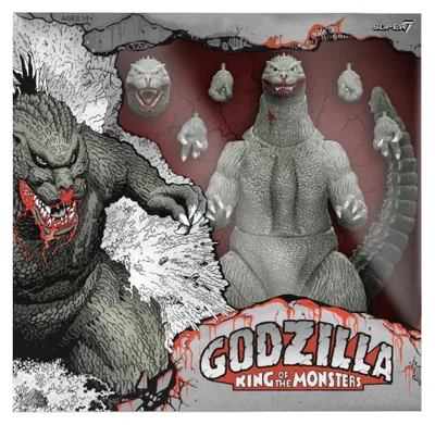 Obrázek produktu pro Godzilla (1989), akční figurka od společnosti Toho Ultimates, Godzilla (černobílá verze z komiksu "Žíznivý po krvi"), výška 24 cm