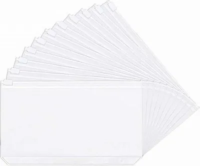Zdjęcie produktu dla Wodoodporne torby z PVC – 60 sztuk – wodoodporne torby foliowe – torby na dokumenty z zamkiem błyskawicznym