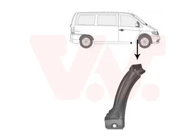 Produktbild von VAN WEZEL 3078156 Kotflügel Vorne Rechts passend für MERCEDES-BENZ VITO Bus (638) V-Klasse (W638/2) VITO Kasten (638)