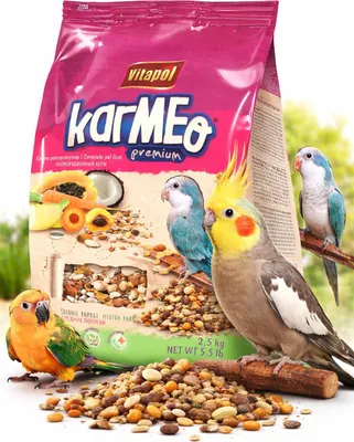 Zdjęcie produktu dla Vitapol Karmeo Premium - Mieszanka ziaren- Pokarm codzienny dla średnich papug 2,5kg