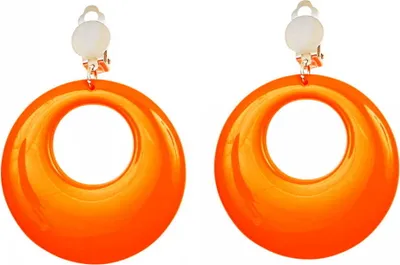 Produktbild von 80er Jahre Neon Ohrringe Orange