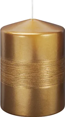 Produktbild von Kerzen Finesse Gelbgold 100 x Ø 68 mm 4er Set