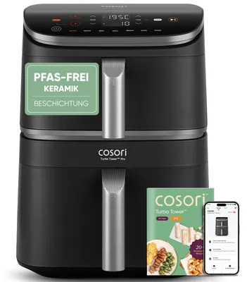 Productafbeelding van COSORI Turbo Tower Pro Smart Luchtfriteuse, 10,8L, met keramische coating