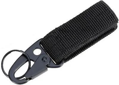Produktbild von INF 5-teiliges Set multifunktionaler Karabiner-Schlüsselanhänger Schwarz