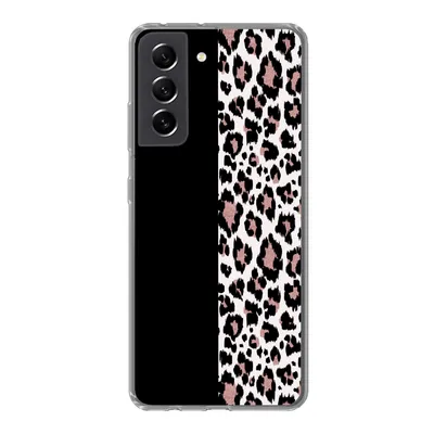 Produktbild von MuchoWow® Handyhülle Schutzhülle Hülle für Samsung Galaxy S21 FE Tiermuster - Panther - Rosa Silikon Softcase Handy Hülle - Mobiltelefonhülle