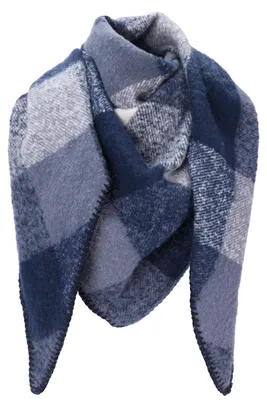Produktbild von irisaa Schal Damen dreieck, weiche flauschige Deckenschal mit Leopard Karomuster, dreieckstuch Winter Halstuch für Frauen Mädchen, Lang Kuschelig 190 * 80cm