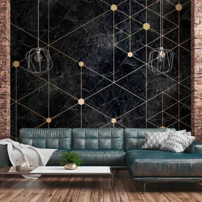 Produktbild von A.S. Creation Livingwalls Fototapete The Wall 382601 Eine Rolle Ein Motiv 3.71 x 2.80 m Modern Gold