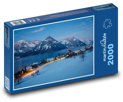 Obrázek produktu pro martinpuzzle - Puzzle 2000 - Zimní krajina u jezera