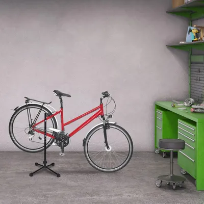 Produktbild von Freistehender verstellbarer Fahrrad Montageständer für Rennräder, Hinterrad bis 27,5 Zoll
