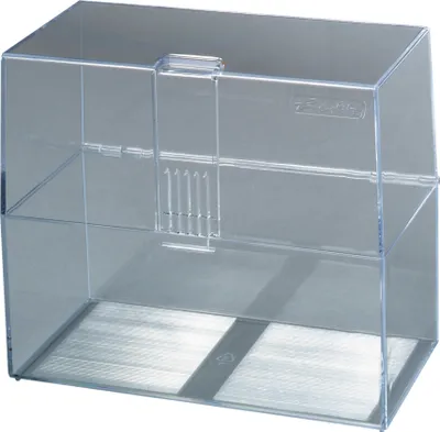 Produktbild von Herlitz Karteikasten A6 leer transparent   für 300 Karten