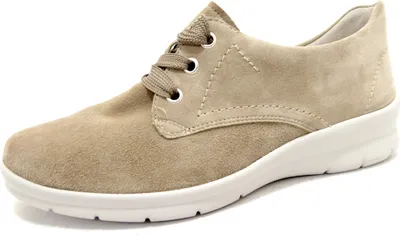 Produktbild von Semler Damen Schnürschuhe Sportlich Gummisohle beige