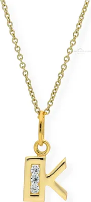Produktbild von JuwelmaLux Anhänger 333 Gold Buchstabe "K" mit Zirkonia JL16-02-0021