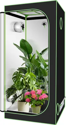 Produktbild von Bettizia Growzelt Growbox 100x100x200 cm Zuchtzelt Indoor-Gewächshaus Zuchtschrank Anzucht Pflanzen Gemüse Kräuter Tomaten Cannabis