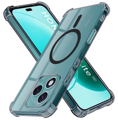Zdjęcie produktu dla Techsuit Shockproof Clear MagSafe etui na Honor 400 Lite - dymiony czarny