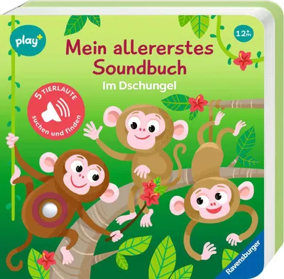 Produktbild von Ravensburger Buch Pappbilderbuch play+ Mein allererstes Soundbuch Im Dschungel 45628