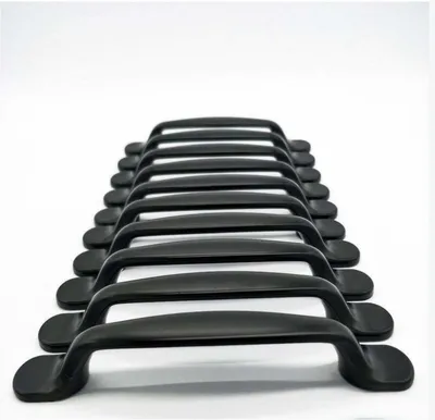 Produktbild von Küchenschranktürgriff, Schubladengriff, Schlafzimmermöbelgriff, 128 mm Lochabstand, Aluminiumlegierung, 10 Stück