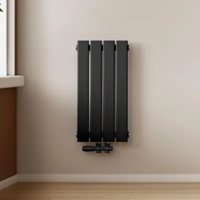 Produktbild von EMKE Heizkörper Flach 60 x 30,4 cm Einlagig 210 W Schwarz Design Paneelheizkörper