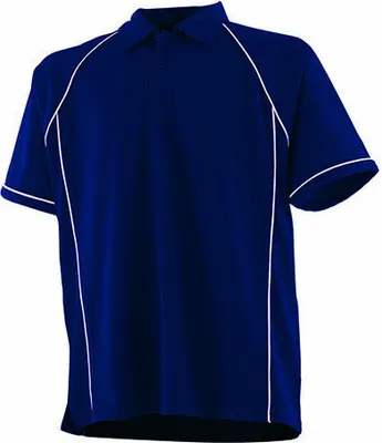Produktbild von Finden+Hales LV370 | Herren Piped Performance Polo / Coolplus®-Polyester - Farbe: Navy/White - Größe: 5XL