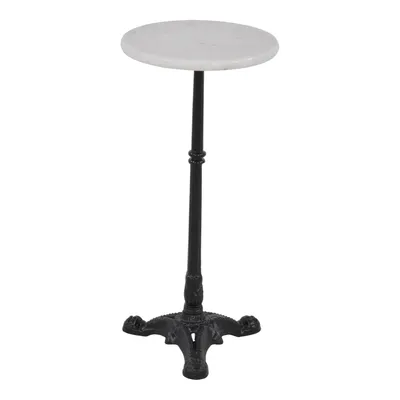 Produktbild von Runder Beistelltisch MARMOR, Ø30 x 60 cm in weiß