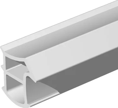 Produktbild von ELLEN Stahlzargendichtung K2154 z. einstecken W-PVC weiß, L 5mtr 20 Stk