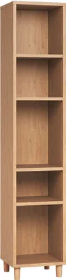 Produktbild von Regal 01, Farbe: Eiche - Abmessungen: 195 x 39 x 38 cm (H x B x T)