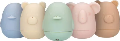 Produktbild von Alecto BT5 - Set aus fünf bunten Badespielzeugen mit Thermometer - Badewannenspielzeug für Babys und Kinder